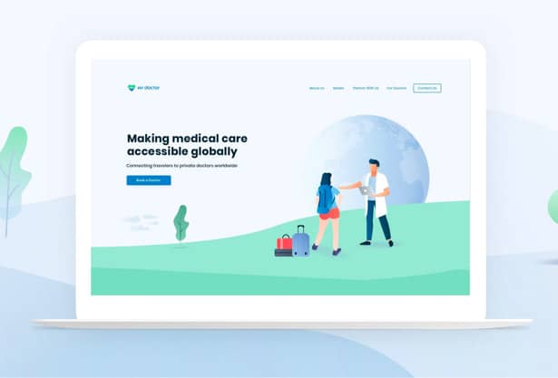 UX and UI for Air doctor website