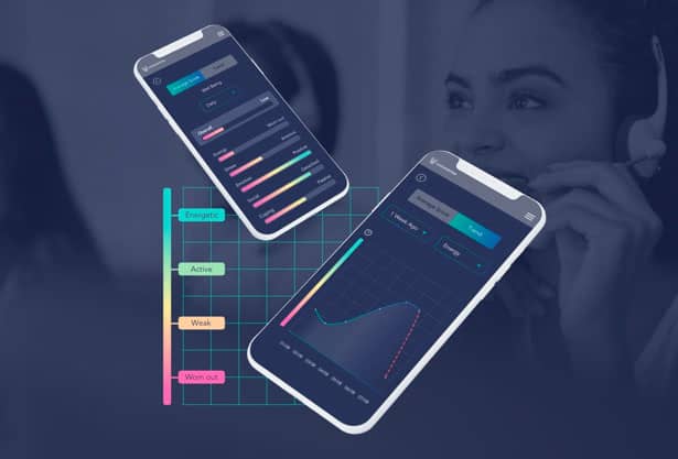 UX design and UI design for Voicesense reports and app