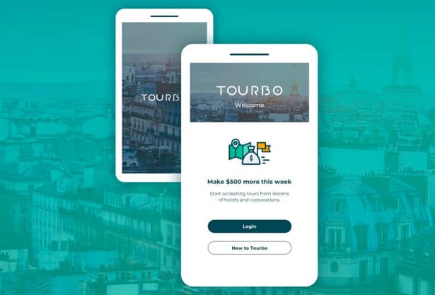 Tourbo app UX and UI by hello design